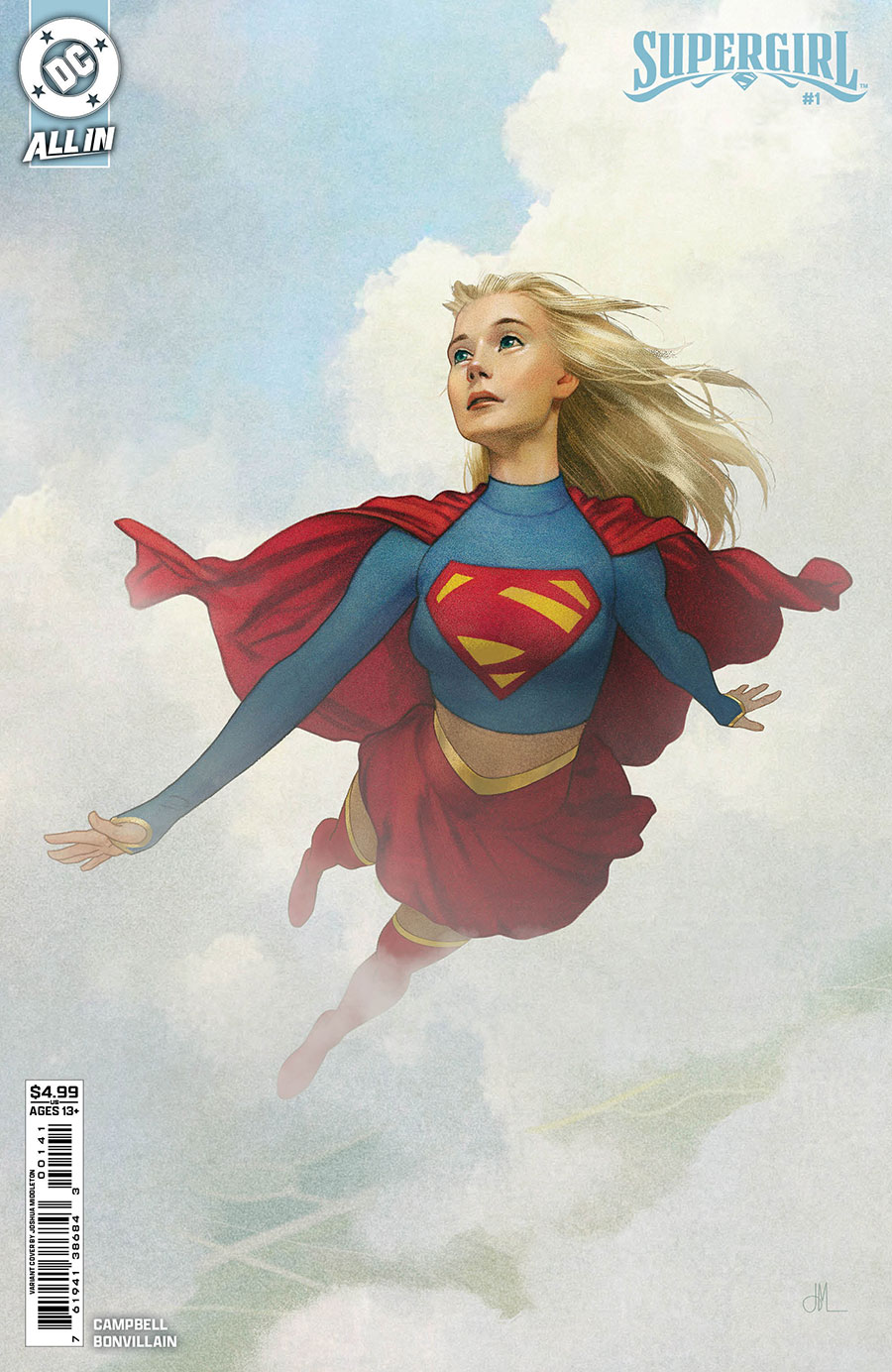 Supergirl Vol 8 #1 Cover D Variant Joshua Middleton Card Stock Cover (DC All In)