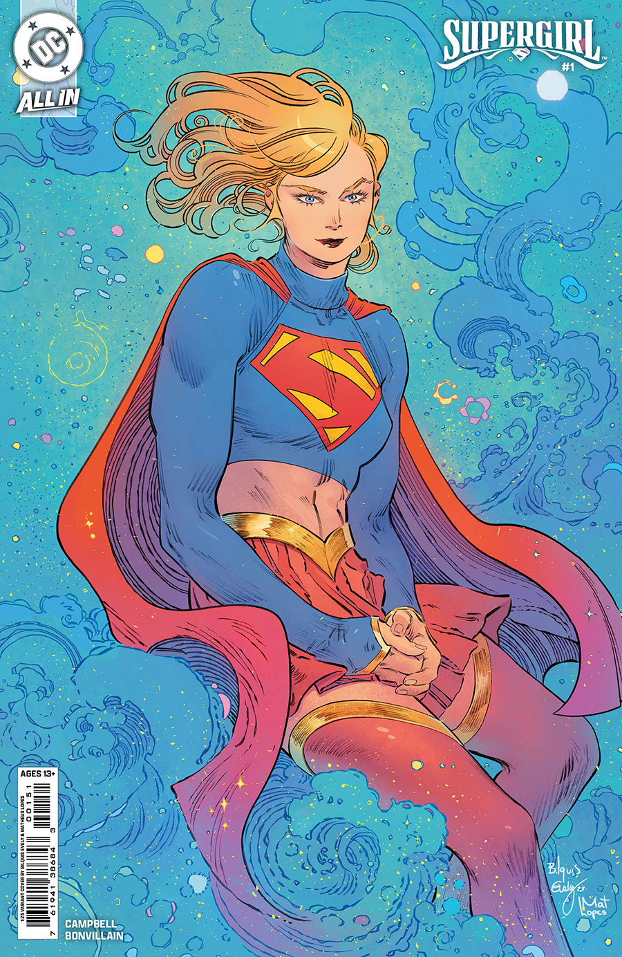 Supergirl Vol 8 #1 Cover H Incentive Bilquis Evely Card Stock Variant Cover (DC All In)