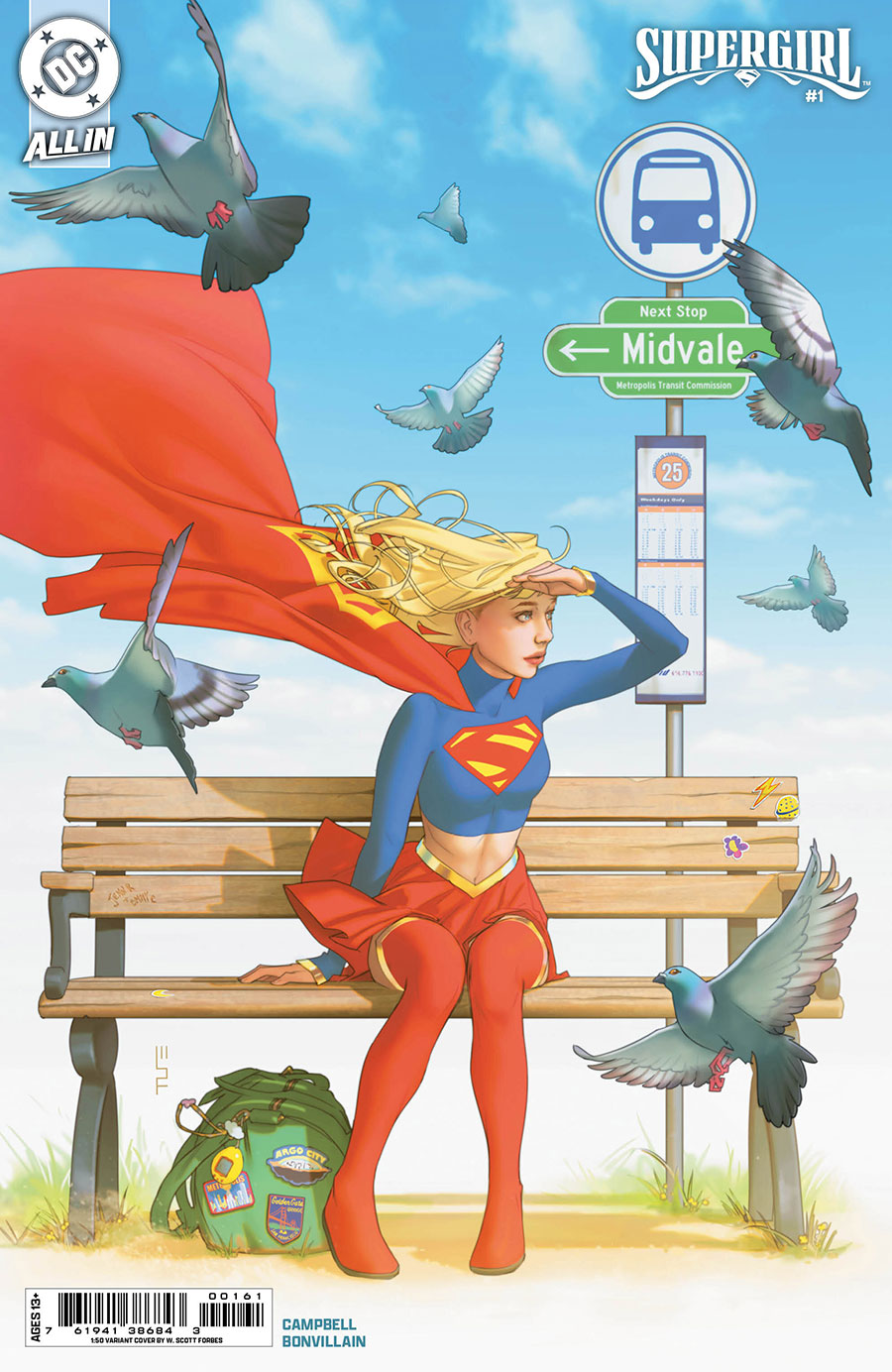 Supergirl Vol 8 #1 Cover I Incentive W Scott Forbes Card Stock Variant Cover (DC All In)