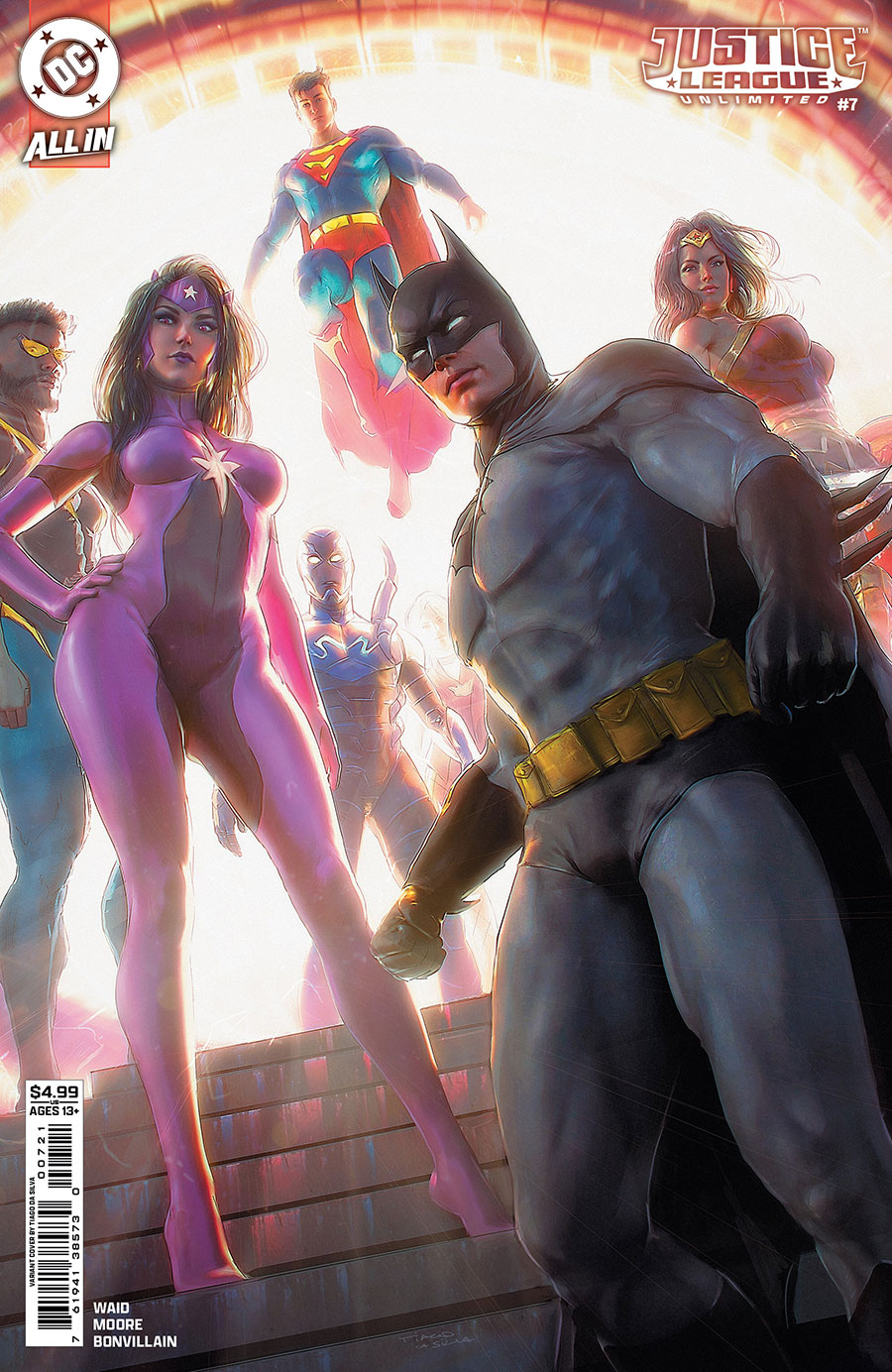 Justice League Unlimited #7 Cover B Variant Tiago Da Silva Card Stock Cover (DC All In)(We Are Yesterday Part 5)