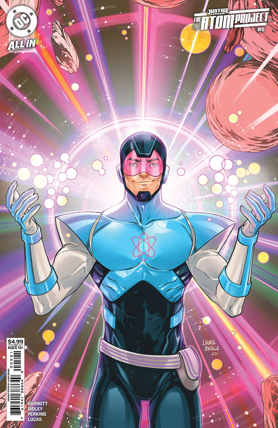 Justice League The Atom Project #5 Cover B Variant Laura Braga Card Stock Cover (DC All In)