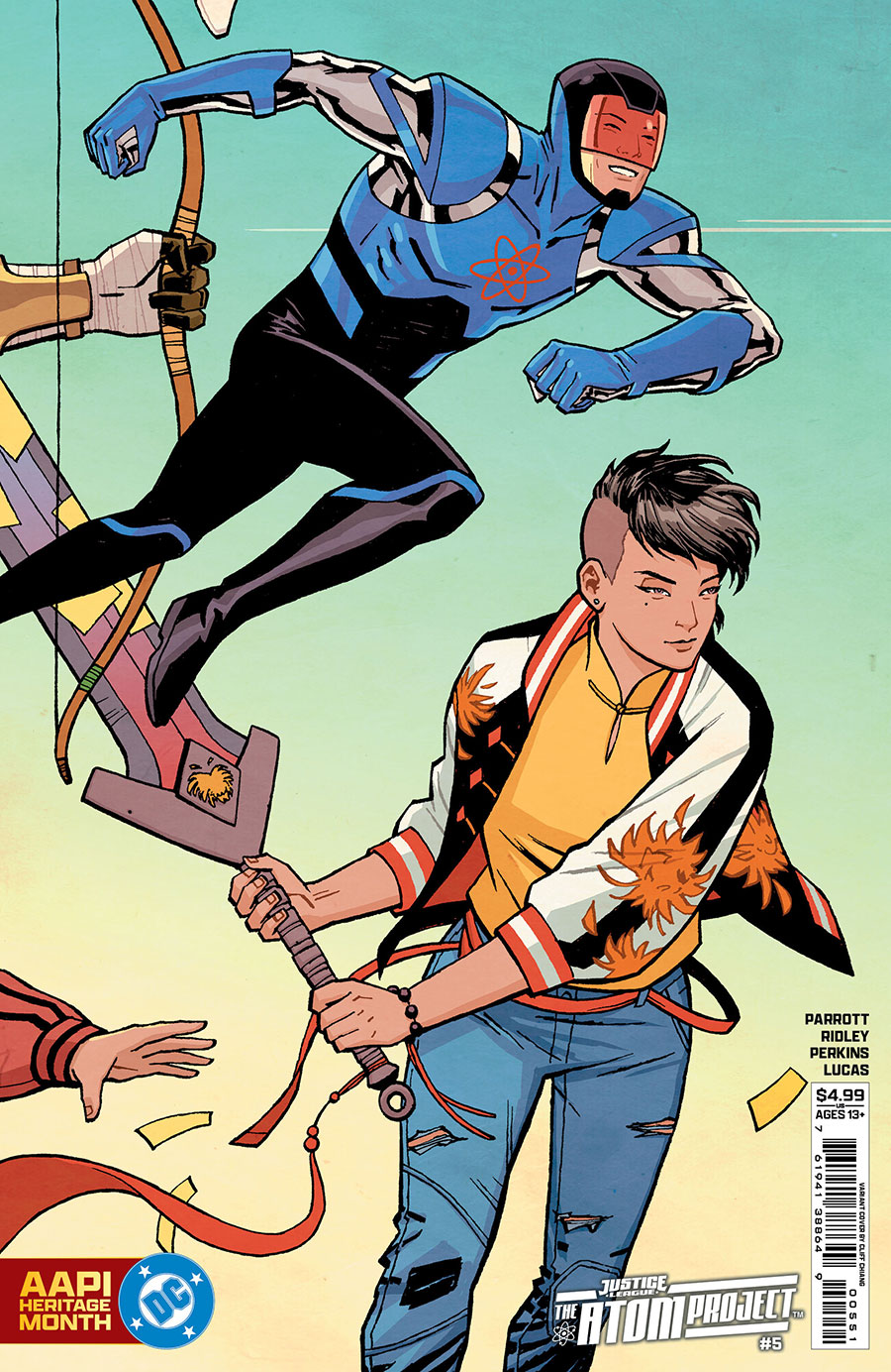 Justice League The Atom Project #5 Cover D Variant Cliff Chiang AAPI Heritage Month Connecting Card Stock Cover (DC All In)