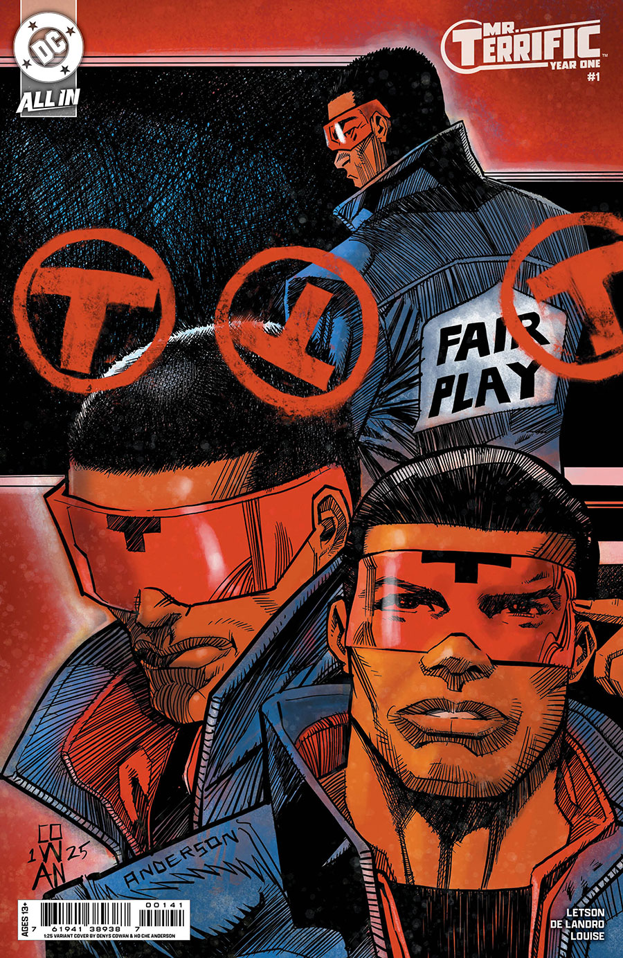 Mr Terrific Year One #1 Cover D Incentive Denys Cowan & Ho Che Anderson Card Stock Variant Cover (DC All In)