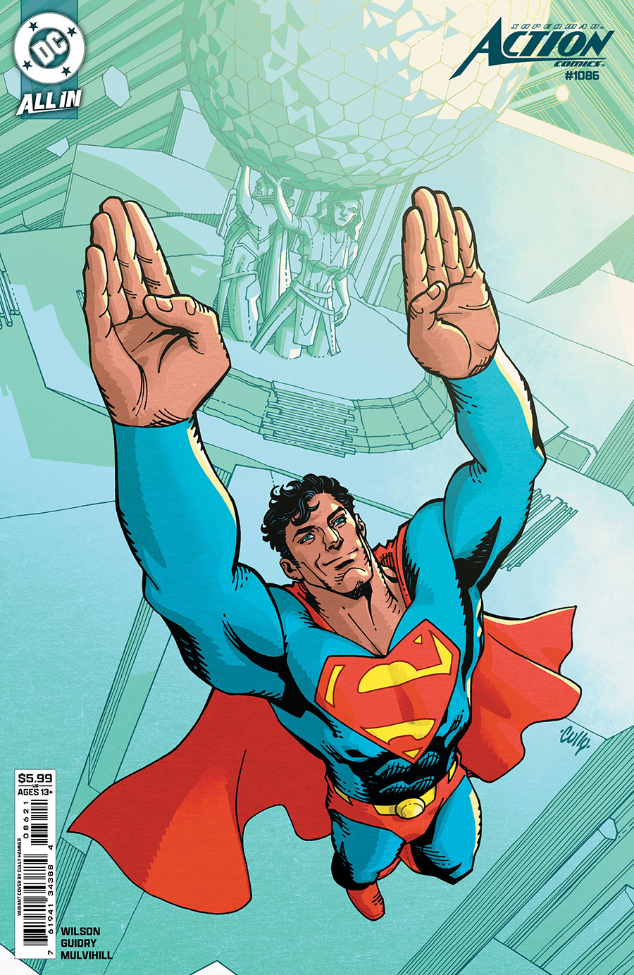 Action Comics Vol 2 #1086 Cover C Variant Cully Hamner Card Stock Cover (DC All In)