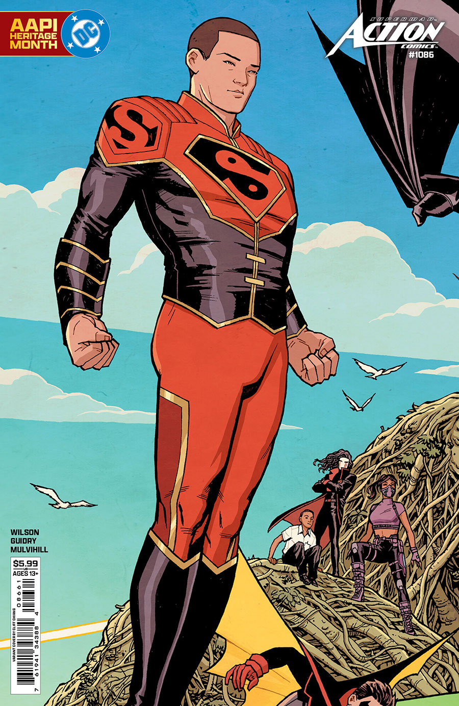 Action Comics Vol 2 #1086 Cover D Variant Cliff Chiang AAPI Heritage Month Connecting Card Stock Cover (DC All In)