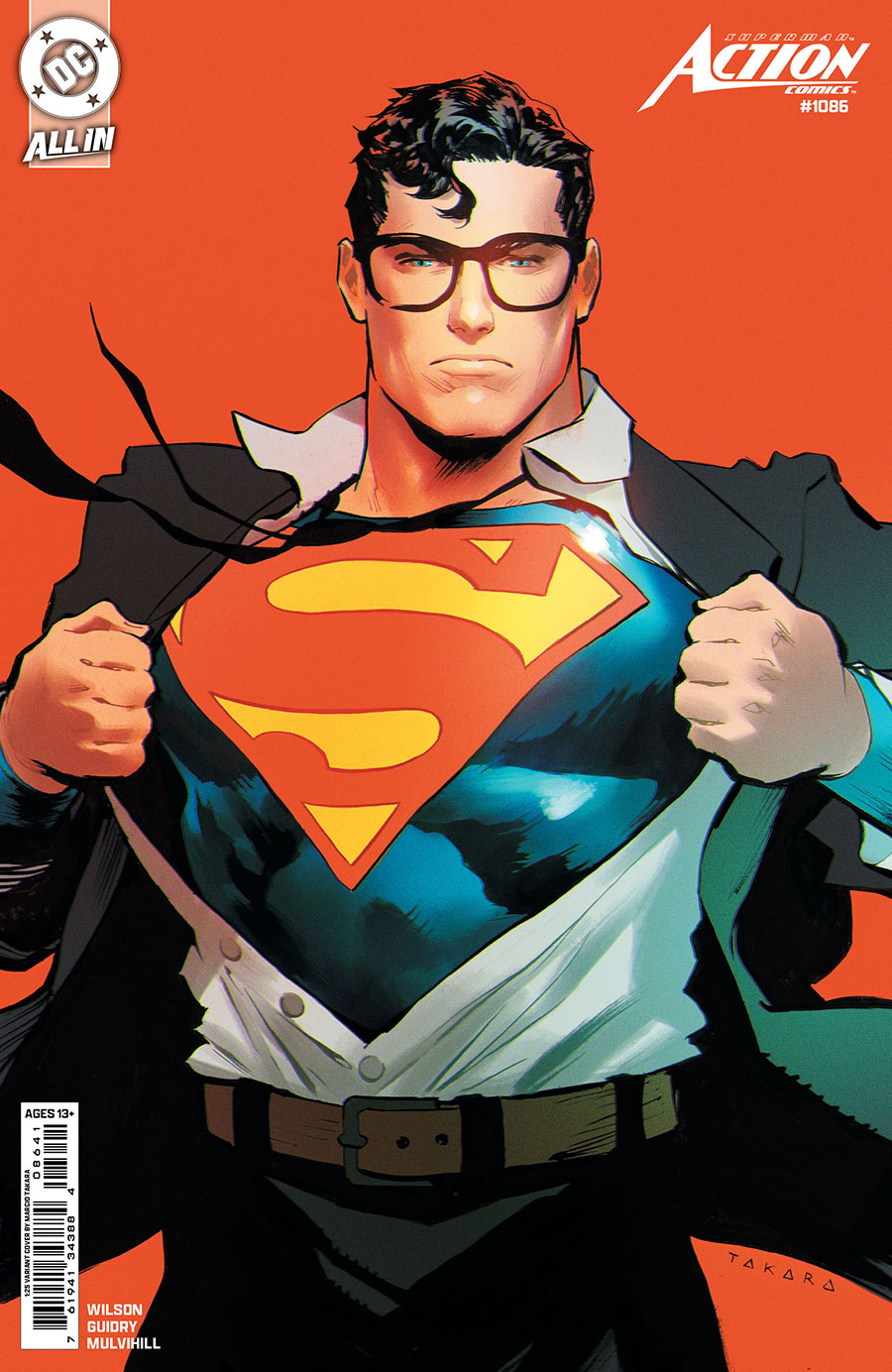 Action Comics Vol 2 #1086 Cover E Incentive Marcio Takara Card Stock Variant Cover (DC All In)