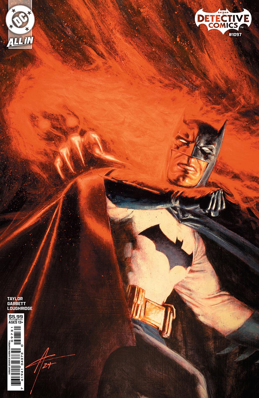Detective Comics Vol 2 #1097 Cover C Variant Aaron Campbell Card Stock Cover (DC All In)