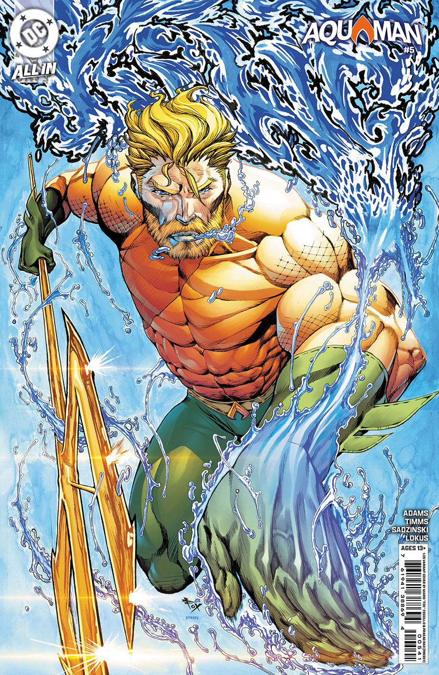 Aquaman Vol 7 #5 Cover E Incentive Mario Foccillo Card Stock Variant Cover (DC All In)