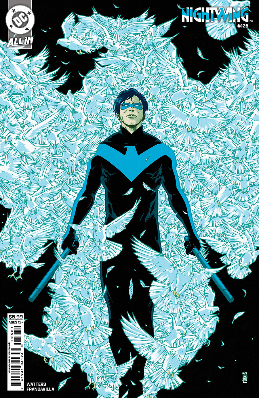 Nightwing Vol 4 #126 Cover B Variant Jorge Fornes Card Stock Cover (DC All In)