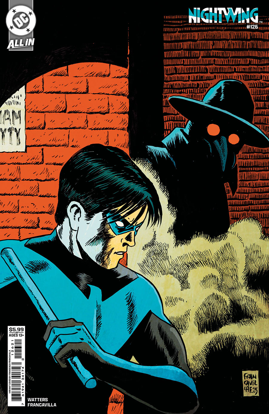 Nightwing Vol 4 #126 Cover C Variant Francesco Francavilla Card Stock Cover (DC All In)