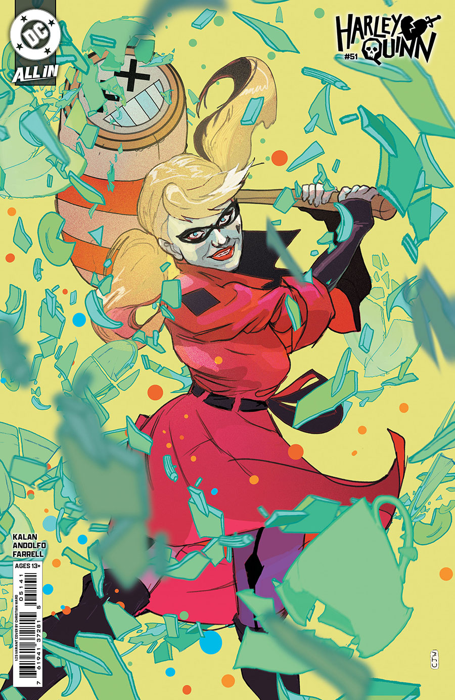 Harley Quinn Vol 4 #51 Cover E Incentive Christian Ward Card Stock Variant Cover (DC All In)