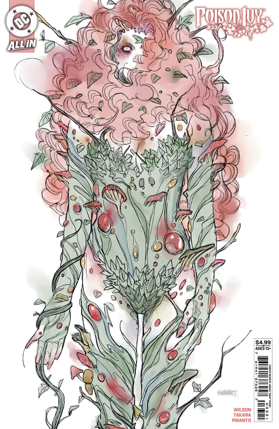 Poison Ivy #33 Cover B Variant Joshua Sway Swaby Card Stock Cover (DC All In)