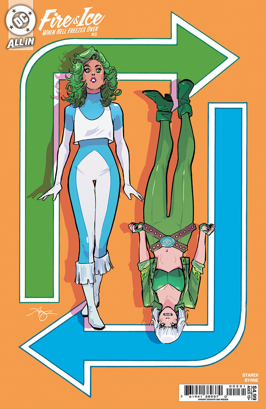Fire & Ice When Hell Freezes Over #2 Cover C Variant Amy Reeder Card Stock Cover (DC All In)
