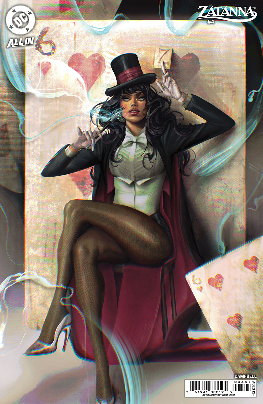 Zatanna Vol 3 #4 Cover D Incentive Juliet Nneka Card Stock Variant Cover (DC All In)