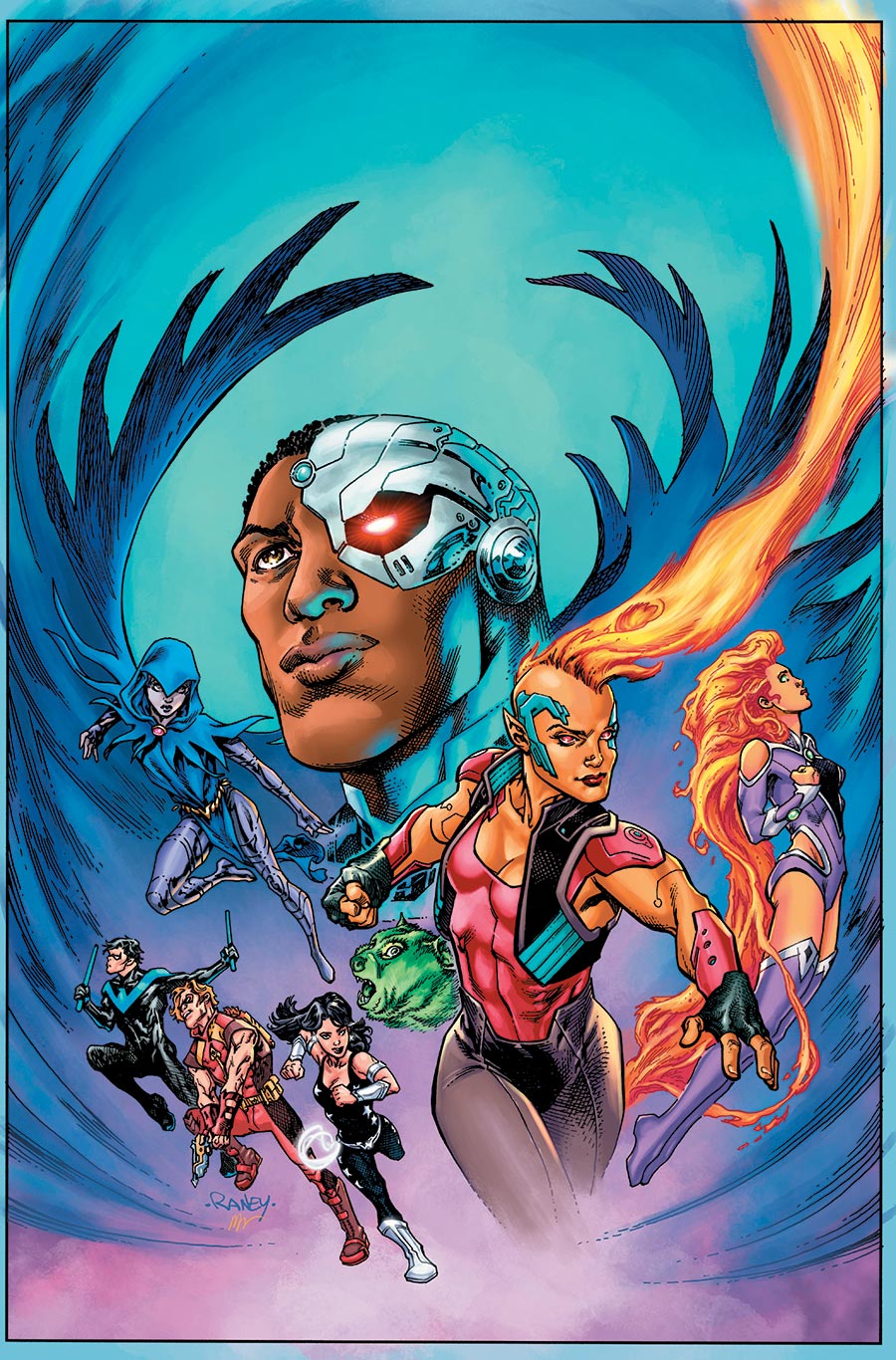 Titans Vol 4 #23 Cover B Variant Tom Raney Card Stock Cover (DC All In)