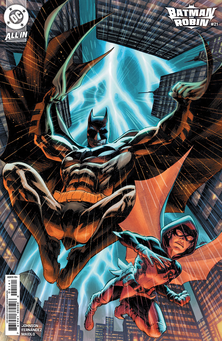 Batman And Robin Vol 3 #21 Cover D Incentive Marco Santucci Card Stock Variant Cover (DC All In)