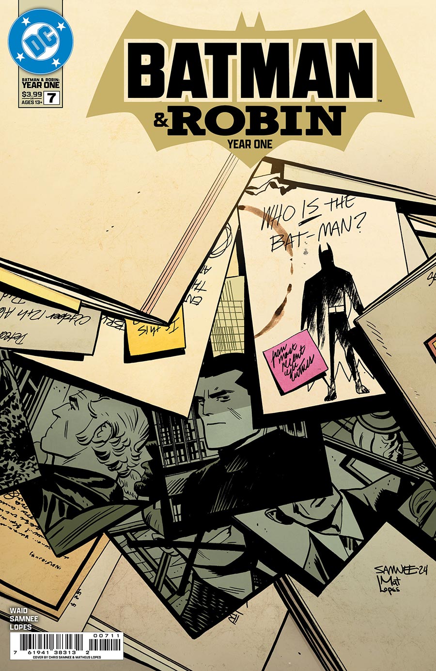 Batman And Robin Year One #7 Cover A Regular Chris Samnee Cover