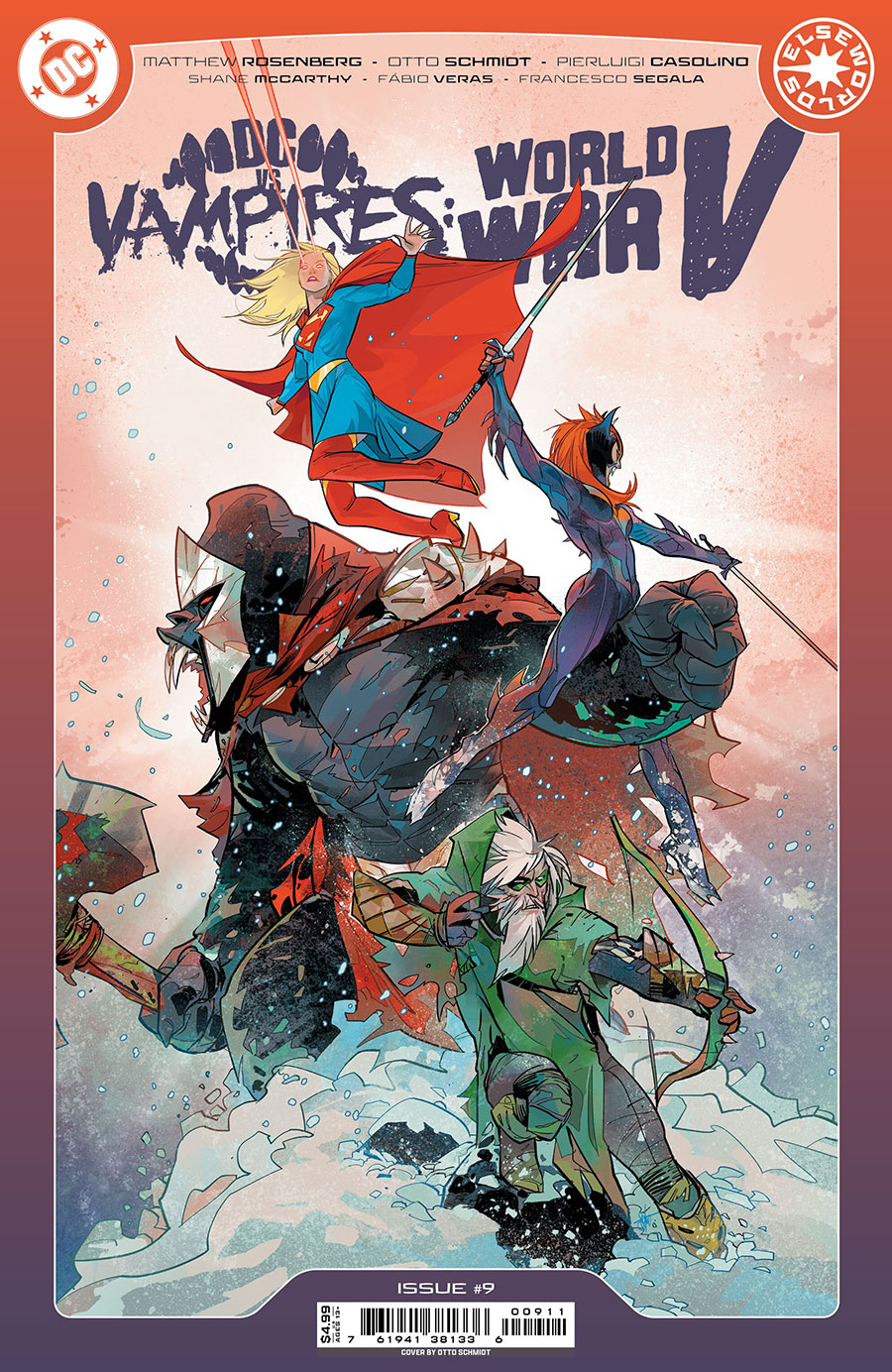 DC vs Vampires World War V #9 Cover A Regular Otto Schmidt Cover