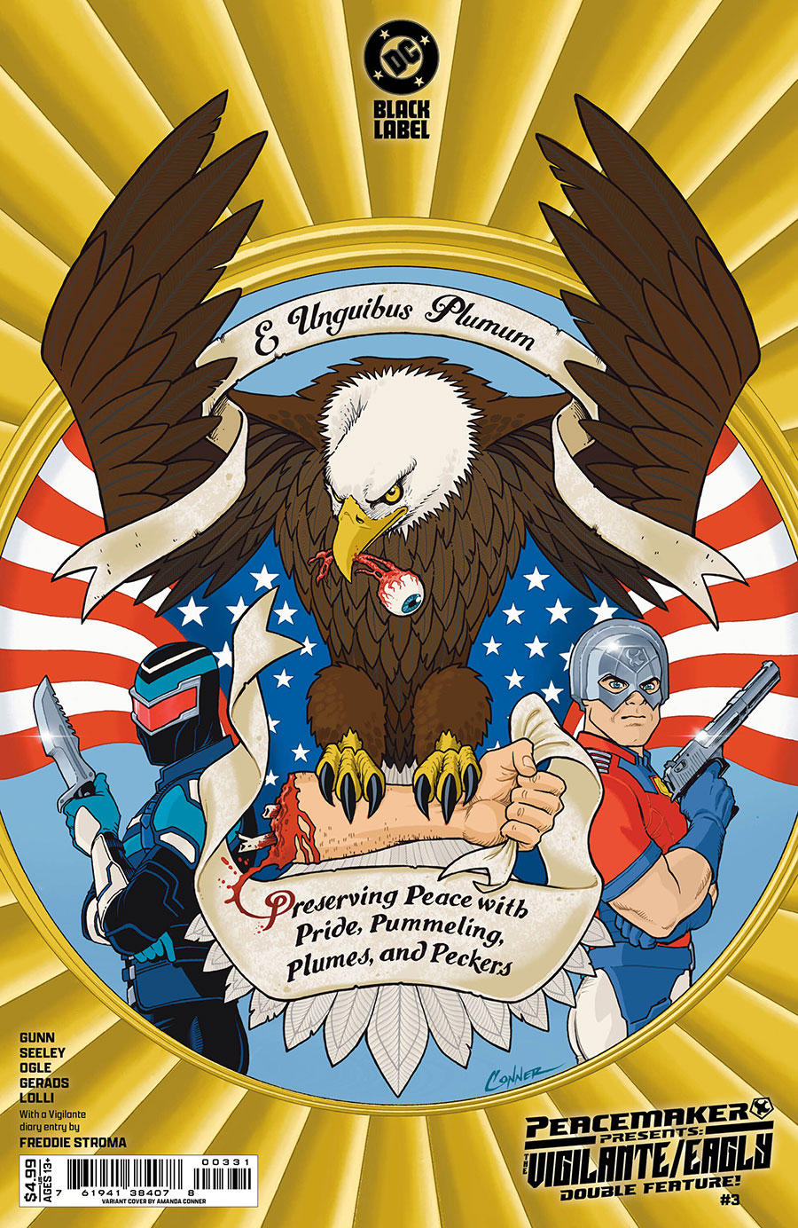Peacemaker Presents The Vigilante Eagly Double Feature #3 Cover C Variant Amanda Conner Card Stock Cover