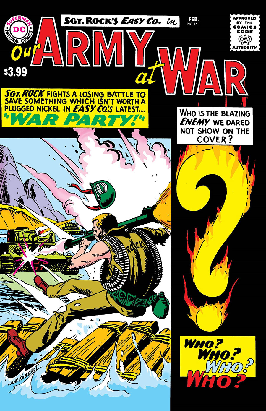 Our Army At War #151 Facsimile Edition Cover A Regular Joe Kubert Cover