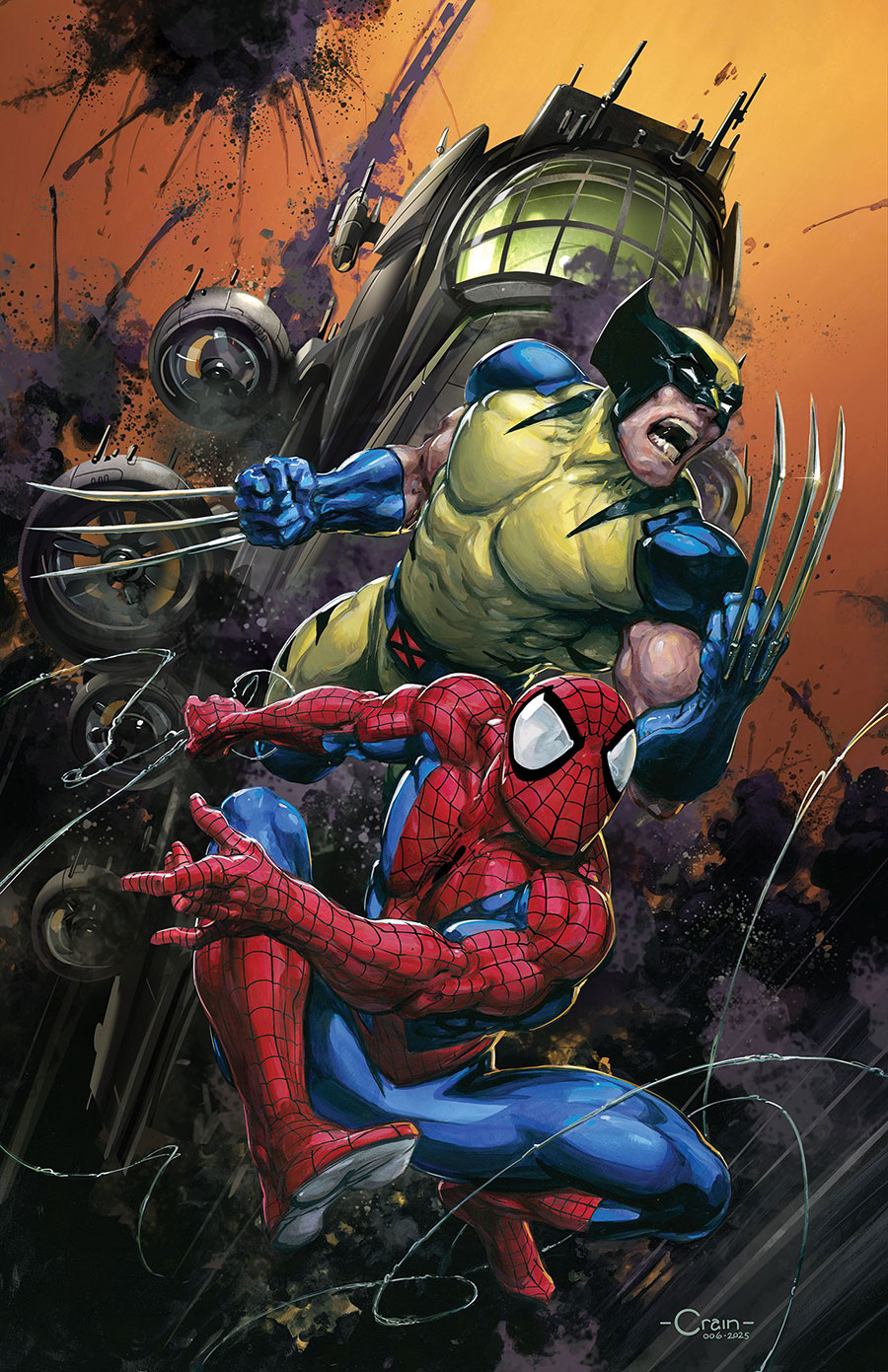 Spider-Man & Wolverine #1 Cover G Incentive Clayton Crain Virgin Cover