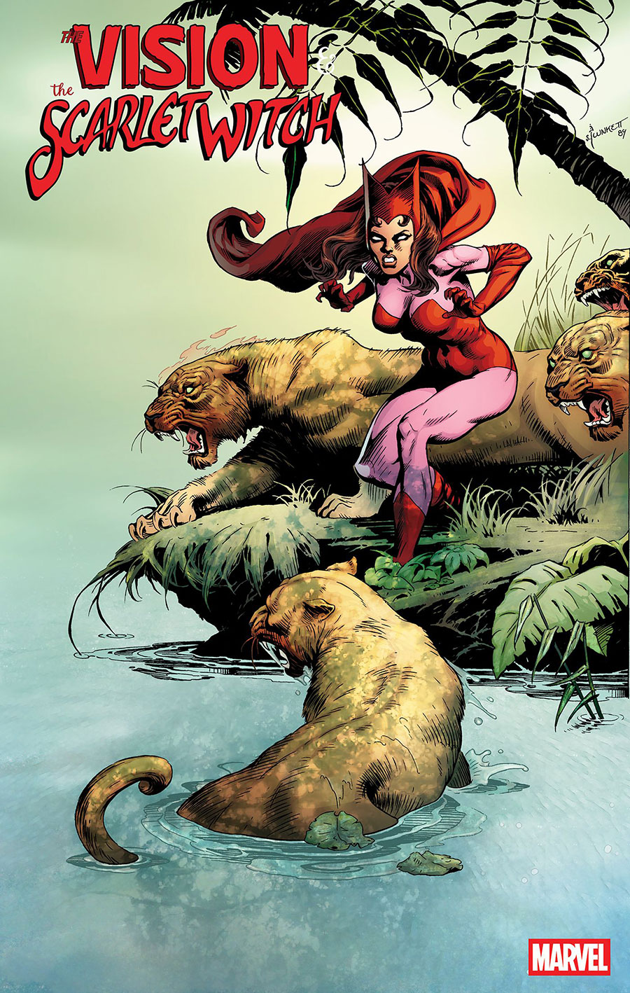 Vision And The Scarlet Witch Vol 3 #1 Cover F Incentive Sandy Plunkett Hidden Gem Variant Cover