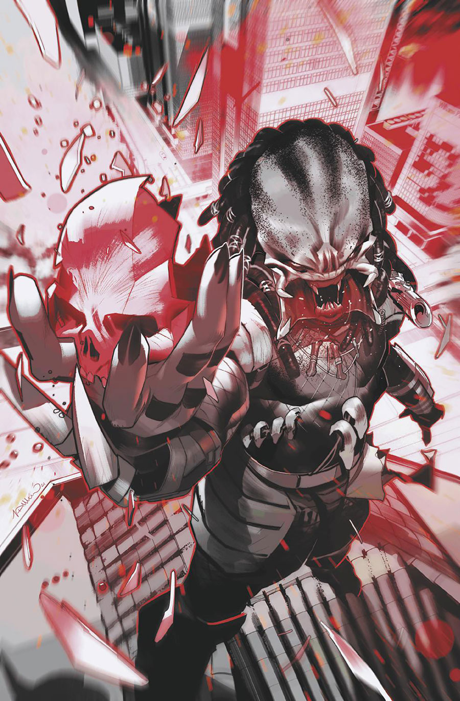 Predator Black White & Blood #1 Cover E Incentive Simone Di Meo Virgin Cover