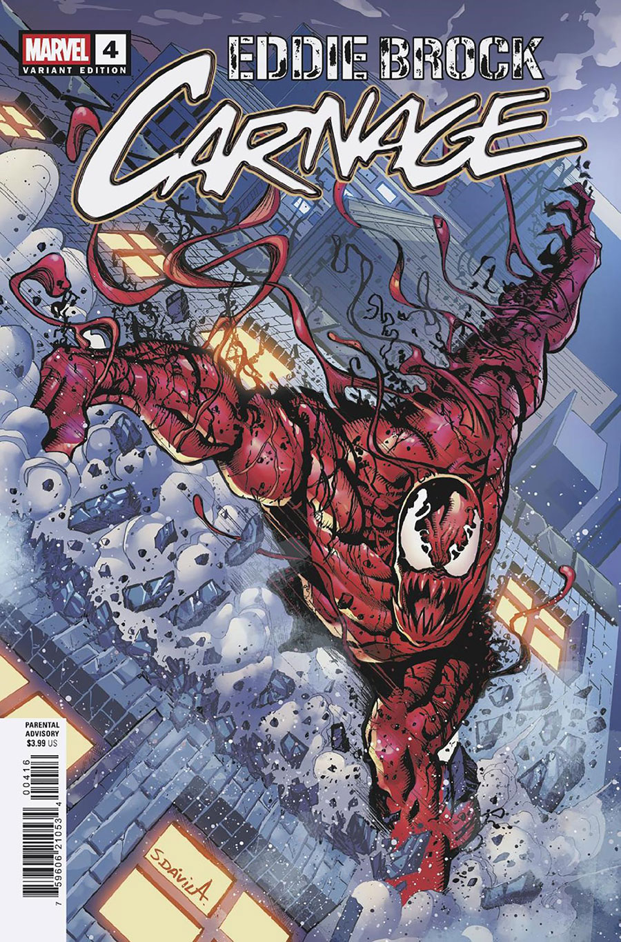 Eddie Brock Carnage #4 Cover C Incentive Sergio Davila Variant Cover