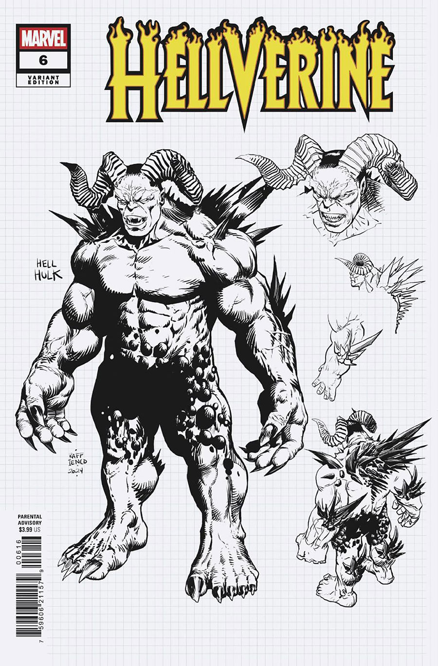 Hellverine Vol 2 #6 Cover C Incentive Raffaele Ienco Design Variant Cover