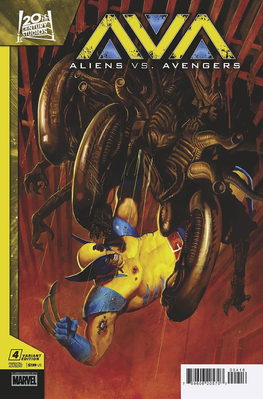 Aliens vs Avengers #4 Cover C Incentive EM Gist Variant Cover