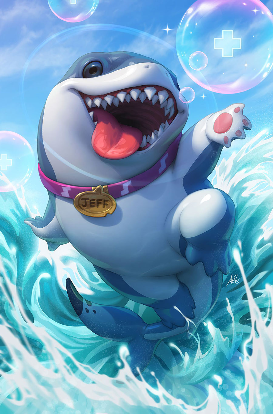 Jeff The Land Shark #1 Cover H Incentive Stanley Artgerm Lau Marvel Rivals Virgin Cover