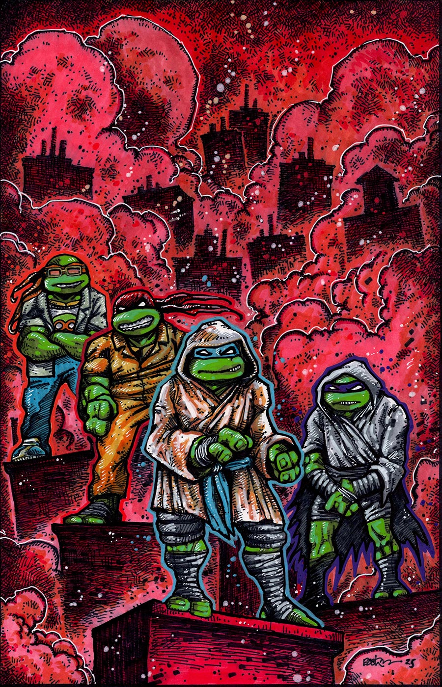 Teenage Mutant Ninja Turtles Vol 6 #10 Cover F Incentive Kevin Eastman Virgin Cover