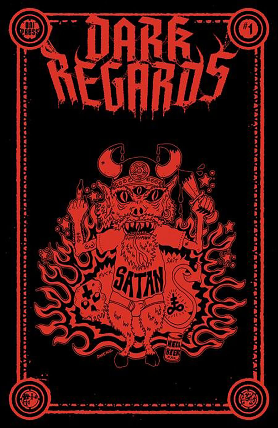 Dark Regards #1 Cover E Incentive Dave Hill Human Blood Variant Cover