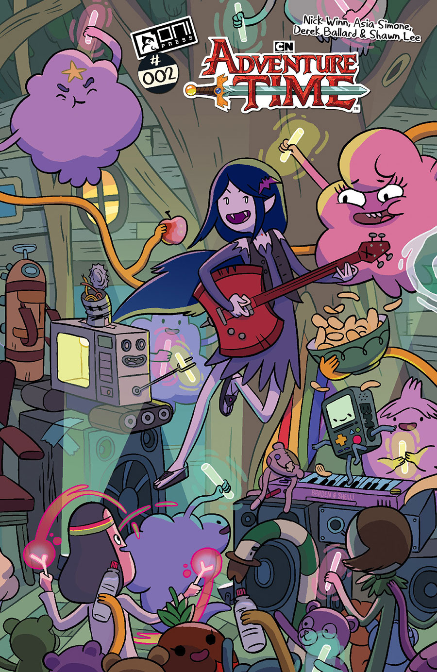 Adventure Time Vol 2 #2 Cover D Incentive Shelli Paroline & Braden Lamb Infinite Interlocking Variant Cover