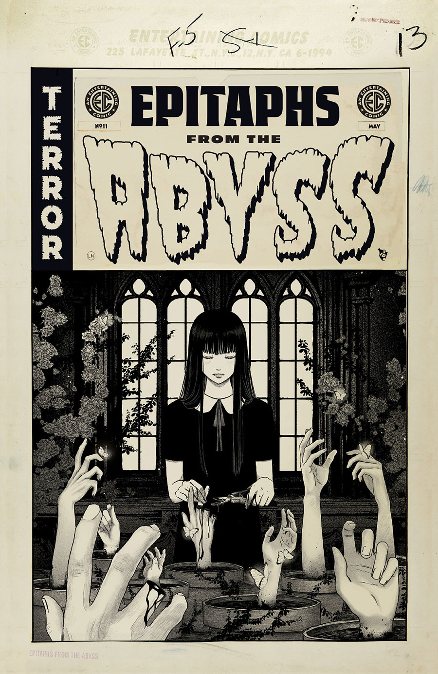 Epitaphs From The Abyss #11 Cover D Incentive Anwita Citriya Black & White Artist Edition Cover (EC Comics)