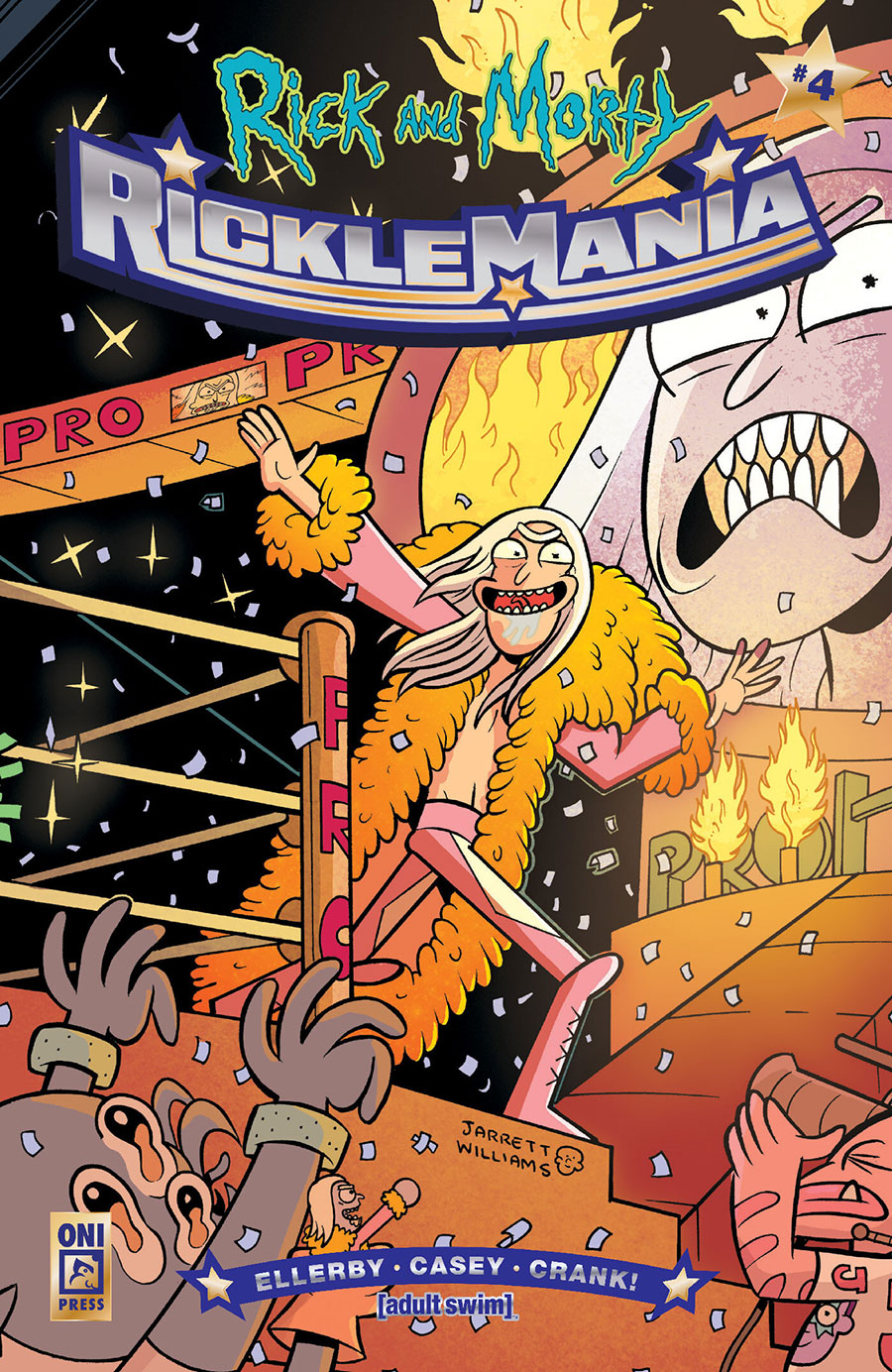 Rick And Morty Ricklemania #4 Cover C Incentive Jarrett Williams Interlocking Variant Cover