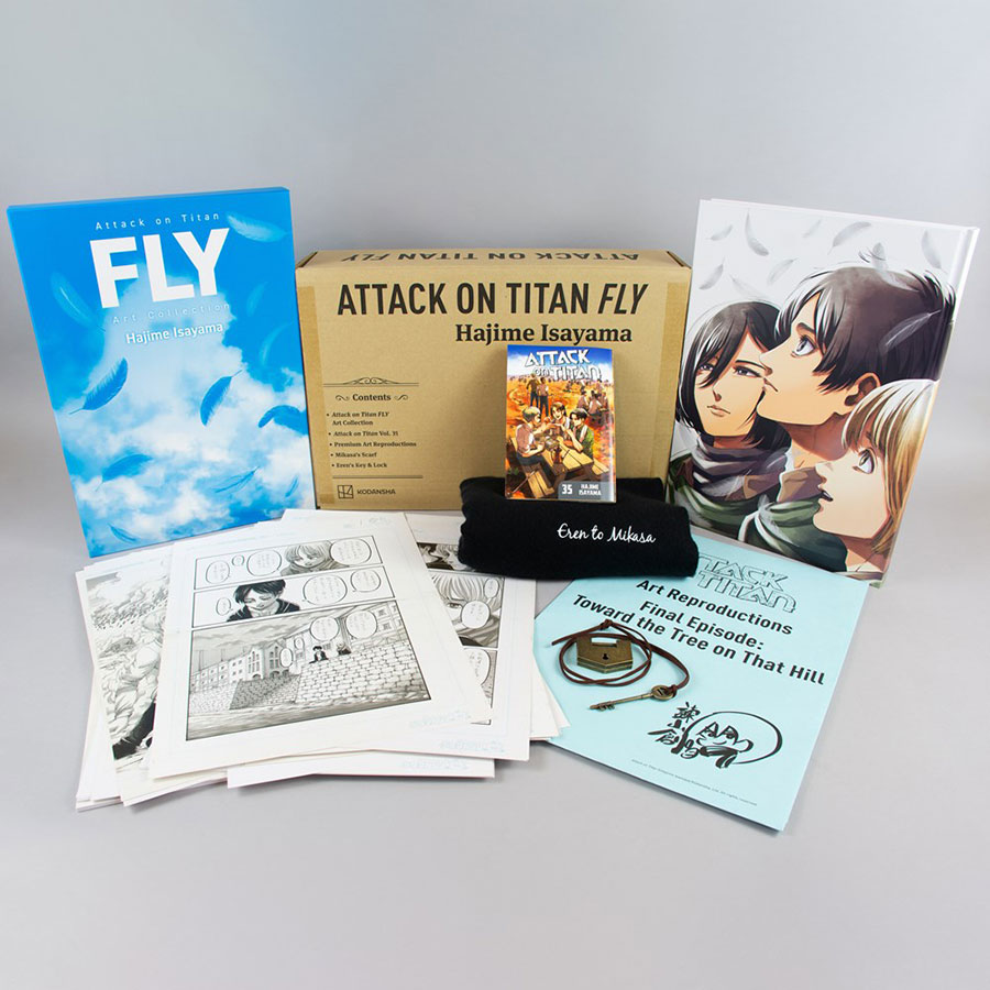 Attack On Titan Vol 35 FLY Collectors Box Set