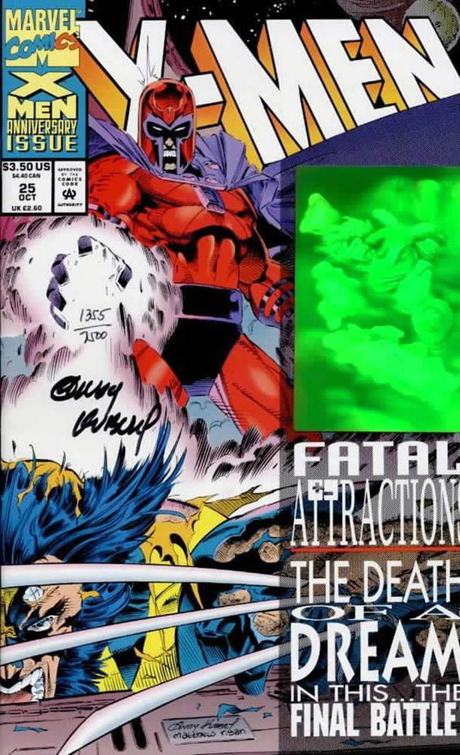 X-Men Vol 2 #25 Cover C DF Signed by Andy Kubert with CoA