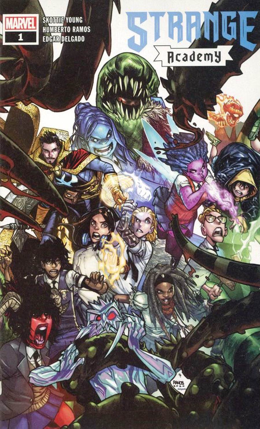 Strange Academy #1 Cover N Walmart Variant 2nd Ptg Blue Logo