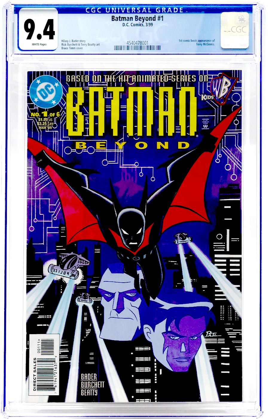 Batman Beyond #1 Cover C CGC 9.4