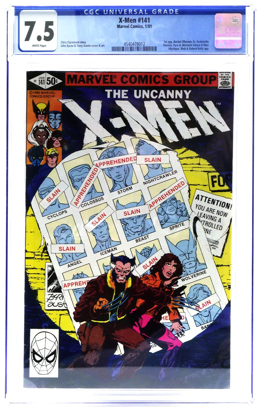 X-Men Vol 1 #141 Cover J CGC 7.5