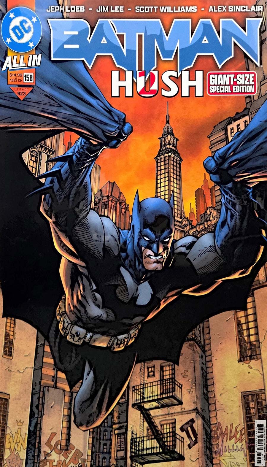 Batman Giant Sized Special Edition Vol 3 #158 Cover A Regular Jim Lee Cover (DC All In)(Hush 2 Part 1)(Limit 1 Per Customer)