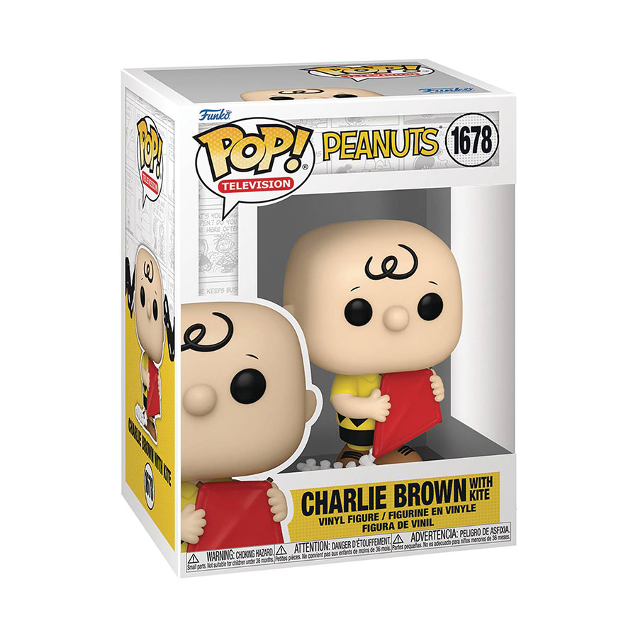 POP Animation Peanuts Charlie Brown With Kite Vinyl Figure