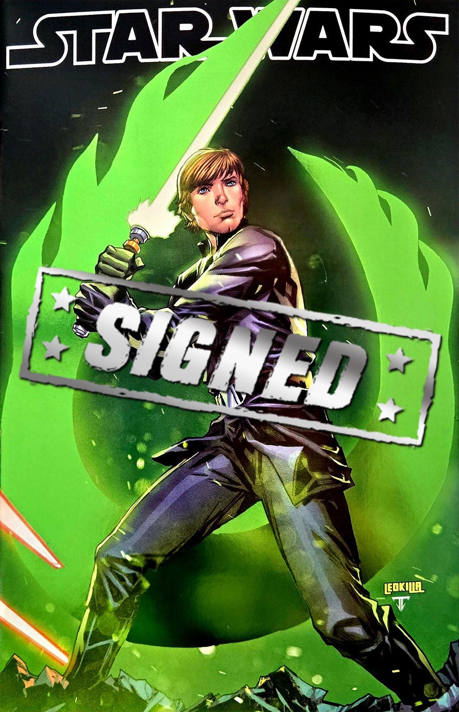 Star Wars Vol 6 #1 Cover X Variant Ken Lashley Foil Cover Signed By Alex Segura