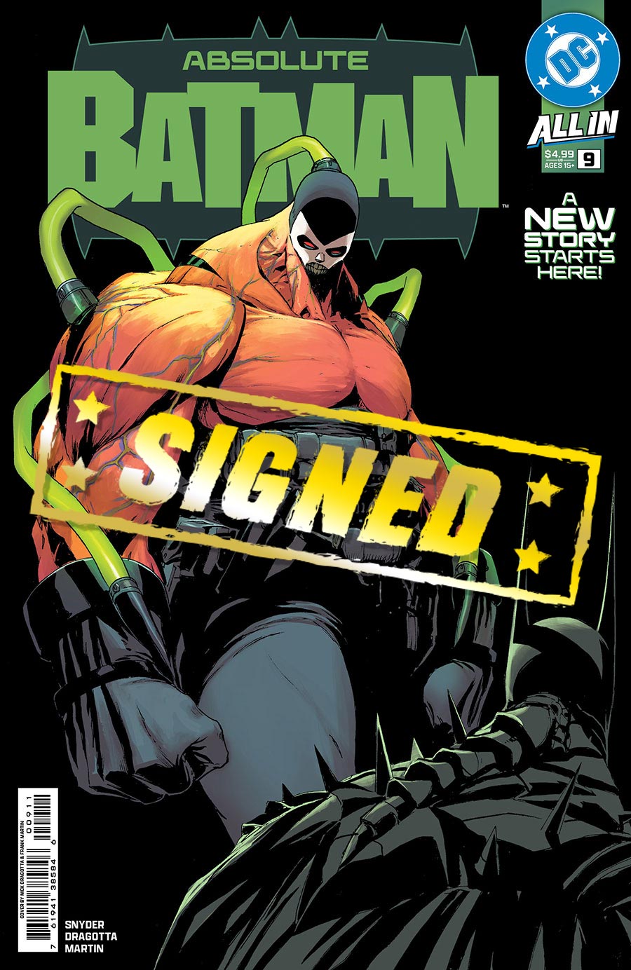Absolute Batman #9 Cover G Regular Nick Dragotta Cover Signed By Scott Snyder (DC All In)