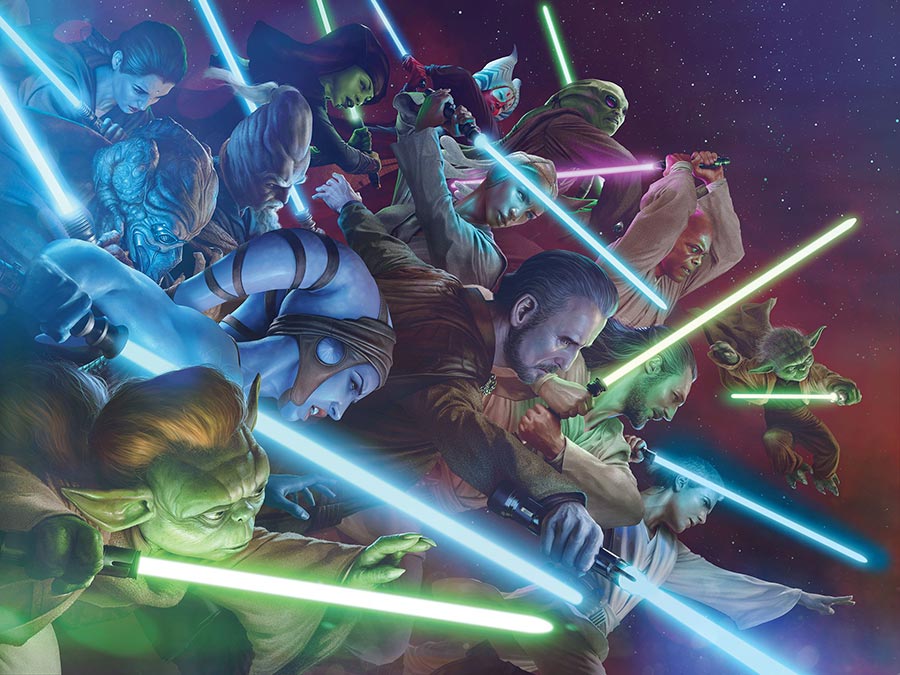 Star Wars Jedi Knights #1 Cover K 2nd Ptg Incentive Rahzzah Wraparound Virgin Variant Cover