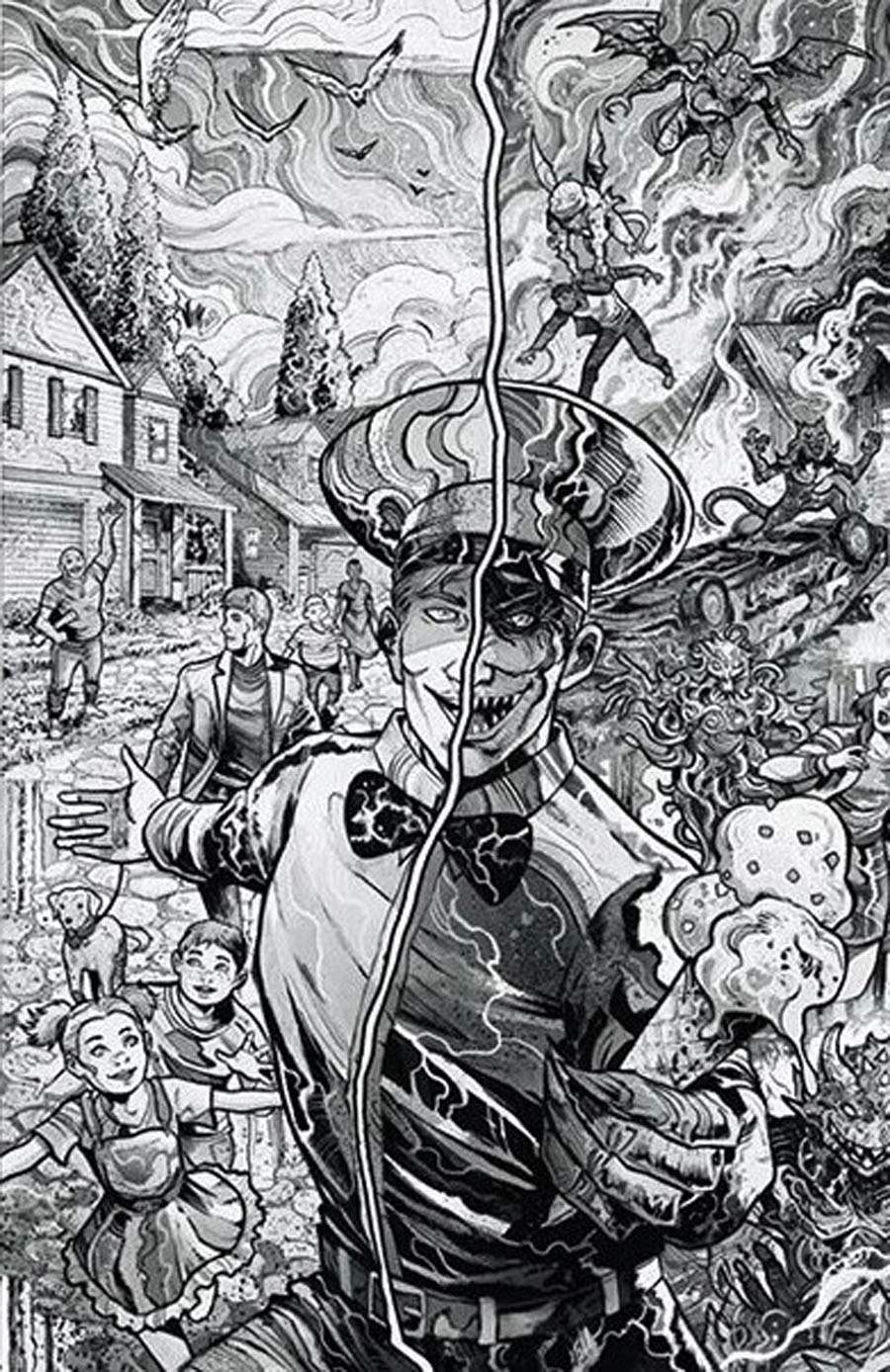 Ice Cream Man #25 Cover F NYCC B&W Virgin Variant Cover