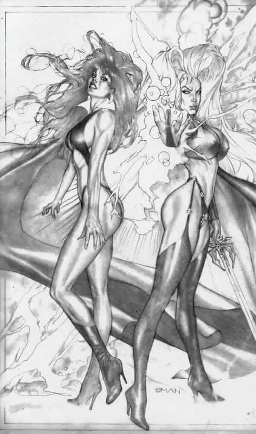 Vampirella Lady Death Cover C Limited Penciled Edition 