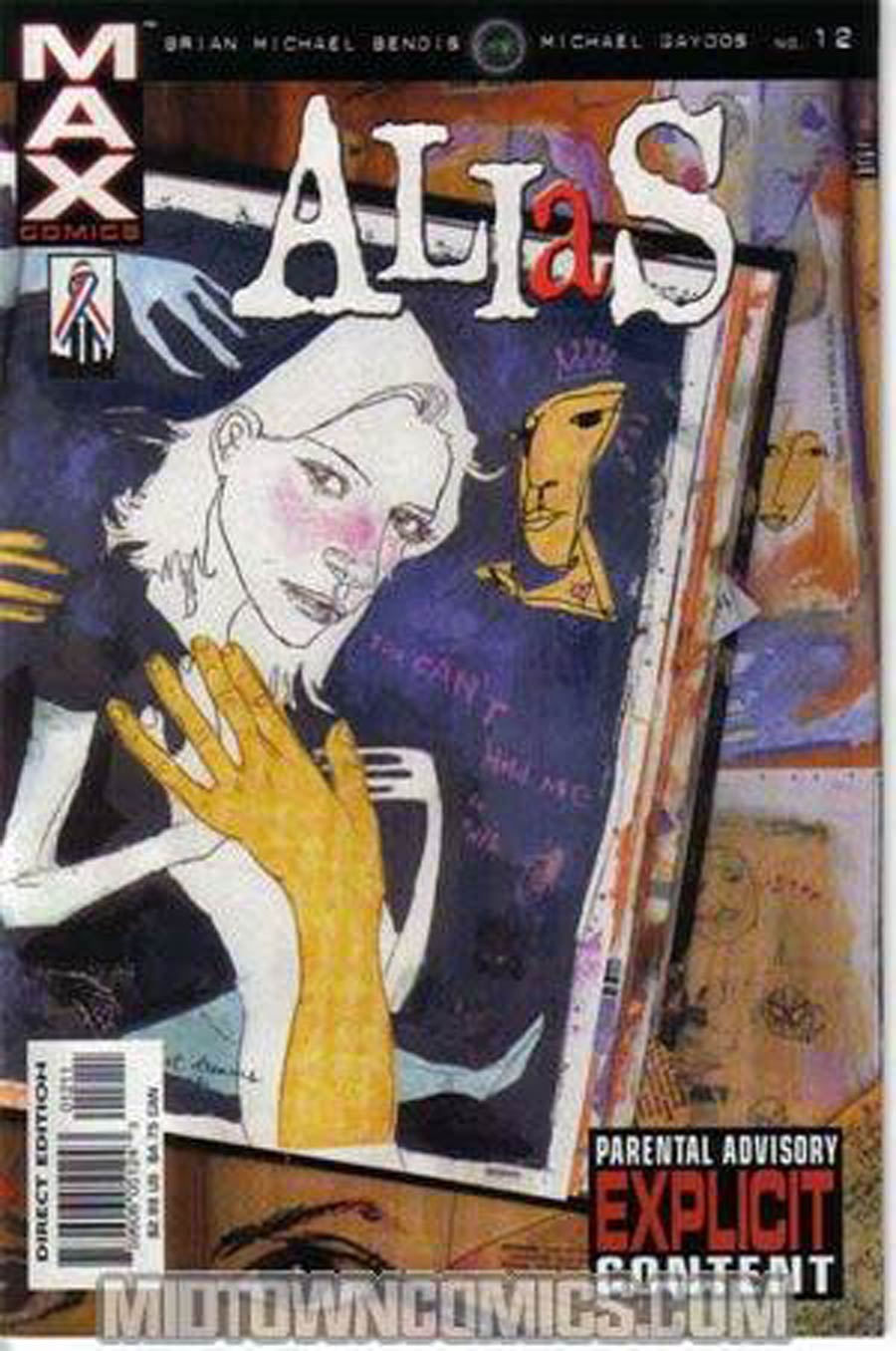 Alias (MAX) #12 Cover B Signed by David Mack (without CoA)