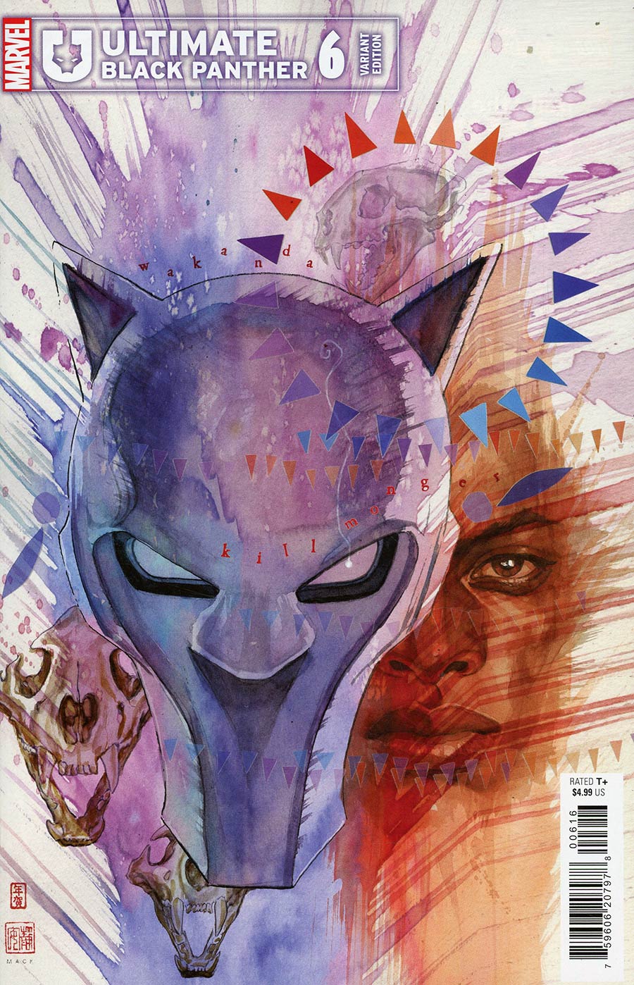 Ultimate Black Panther #6 Cover F Incentive David Mack Variant Cover Signed by David Mack (w/o CoA)
